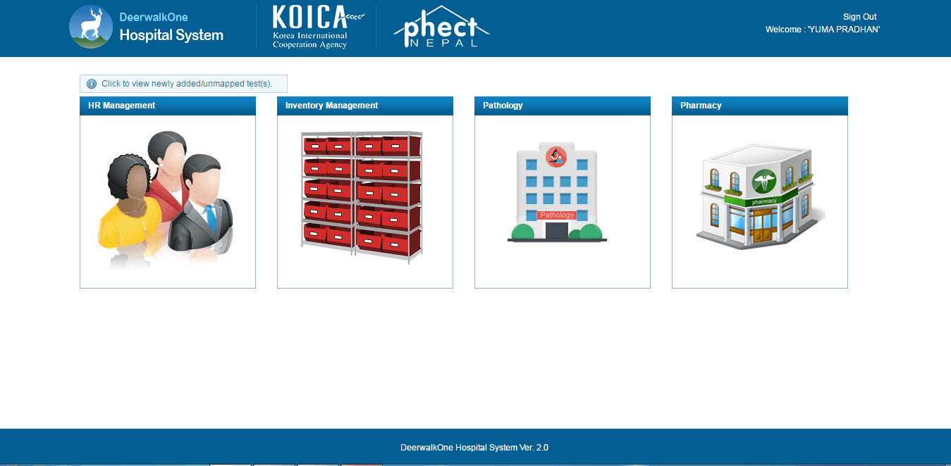 DeerwalkOne Hospital System — Modules Overview