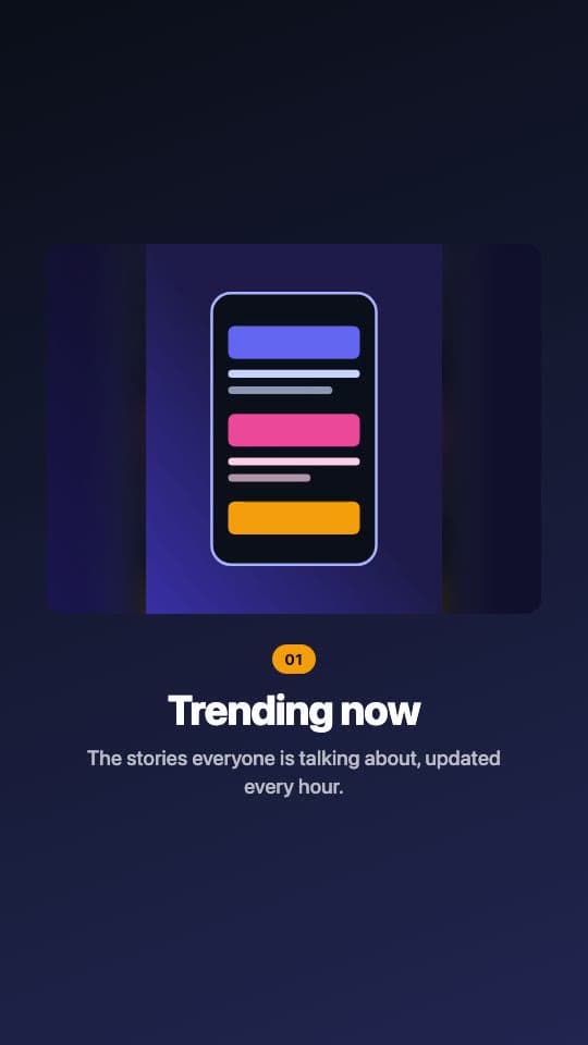 Frame from a 9:16 video rendered with GuidedReel's Modern Promotional template